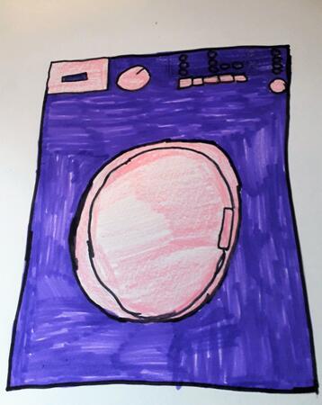 Purple Washing Machine ( Michael Craig Martin Inspired) 