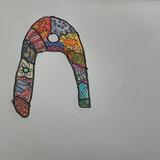 Zentangle Letter A