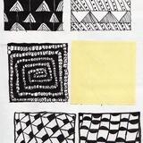 Black & White Zen Tangles