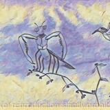 Praying Mantis and Hummingbird alt2