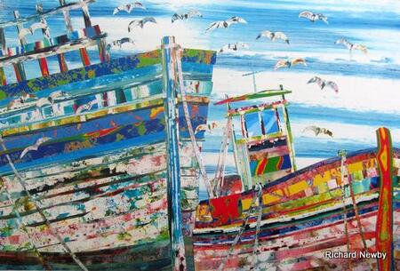 Old Boats and Seagulls