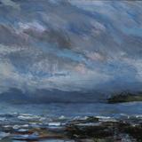 Billowing Clouds and Coast