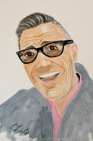 Dave Burnett, a caricature.