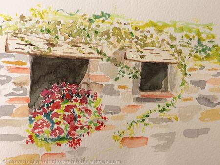 Flowers at Lodole country house Italy.