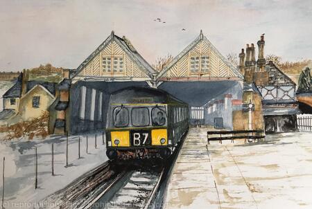 Last train from Richmond (thank you Mr Beeching) Limited Edition Print A3
