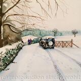 Land Rover in the Snow