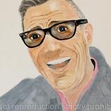 Dave Burnett, a caricature.