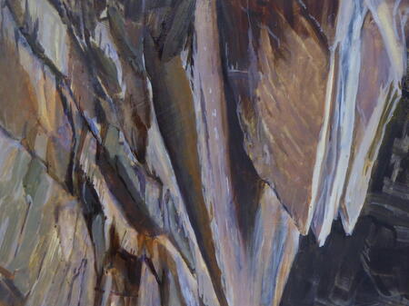 Hanging rocks, Cathedral Quarry