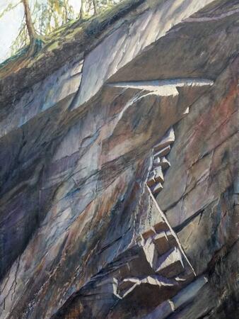 Looking up, Hodge Close Quarry