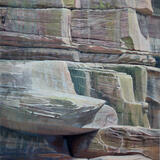 Projecting rock, Fleswick Bay