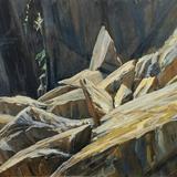 Fallen rocks, Cathedral Quarry
