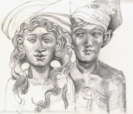 Balinese-couple-sculpture