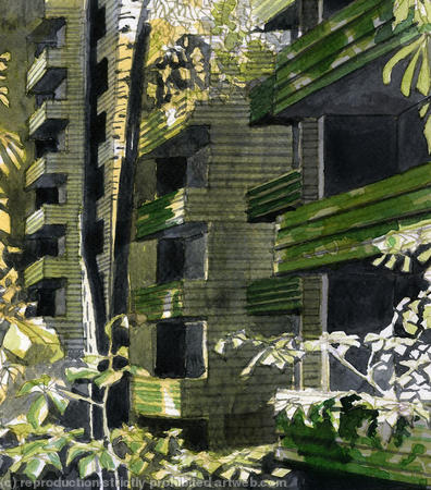 Sketch of housing scheme by Remi Pietila