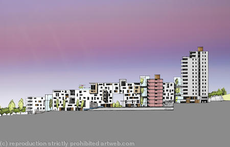 Courtyard Housing Section