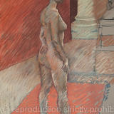 life drawing female standing