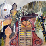 Watercolour sketch, KL