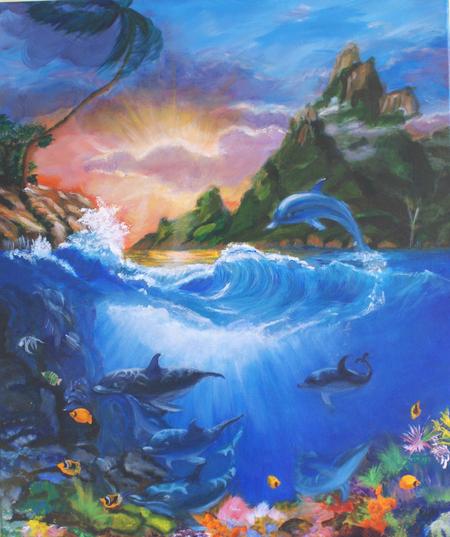 Beauty Below - 51.5 x 77.0cm - SOLD