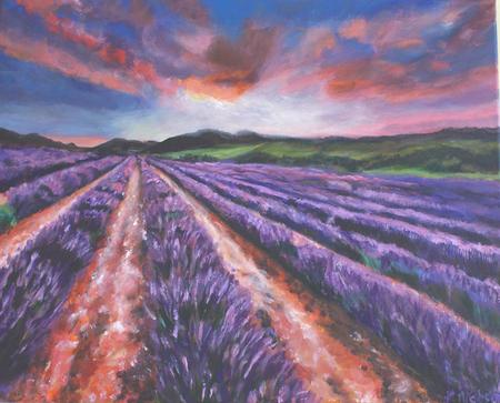Lavender Fields - 51 x 40cm - SOLD