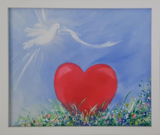 Love Grows Here - 33 x 28cm - £25 