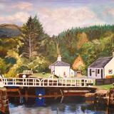 Cullochy Lock - 61.5 x 46.5cm - SOLD