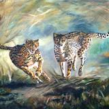 The Chase - 102 x 90cm - £150