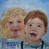 Joy and Laughter (commission) - SOLD