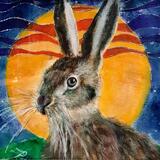Hare Majesty (commission) - 21 x 30cm - SOLD