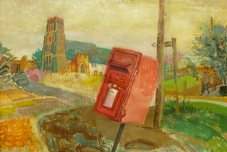 Shadingfield Church and Postbox