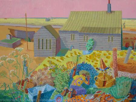 Derek Jarman at Prospect Cottage, Dungeness