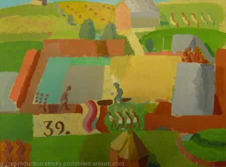 Tennis Match on the Downs