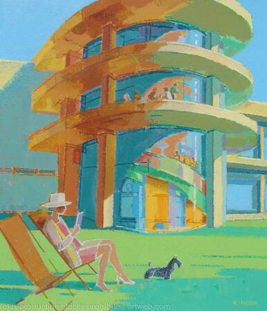 Sunny Afternoon at the De La Warr Pavilion, Bexhill-on-Sea, Sussex