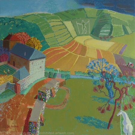 Downland Ploughing with Approaching Storm, Wilmington, Sussex