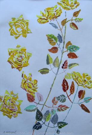 Study of Yellow Roses