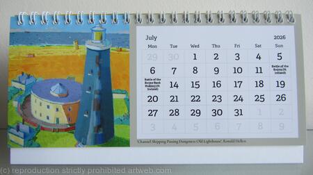 Ronald Hellen 2026 Desk Calendar July
