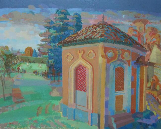 Tennis Match and Pavilion, Gildredge Park, Eastbourne