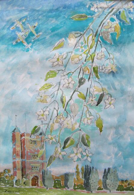 Sissinghurst Spitfire Flypast