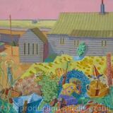 Derek Jarman at Prospect Cottage, Dungeness