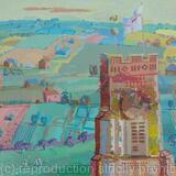 Landscape and Church Tower