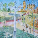 Rural Signpost, Spring Morning