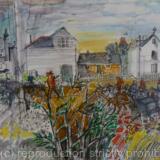 Cyclists at Rye Harbour, Sussex