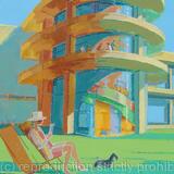 Sunny Afternoon at the De La Warr Pavilion, Bexhill-on-Sea, Sussex