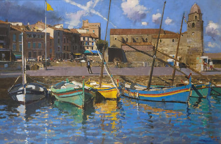 Spring skies, Fishing Boats, Collioure