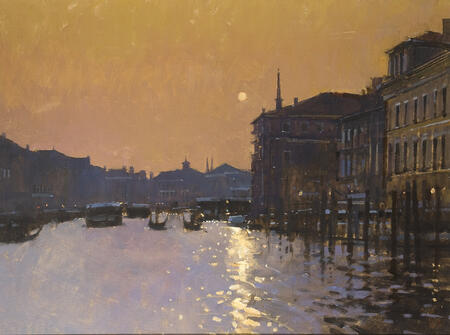  Sunset Reflections, Grand Canal, Venice