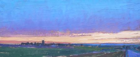 The days dying glow, the Mill at Sarre