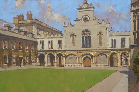 Peterhouse College, Chapel and Quad, Cambridge