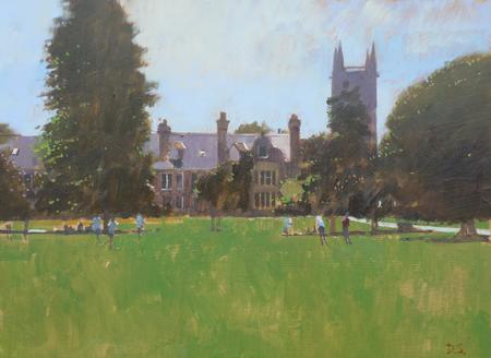 St Johns Chapel Tower (from Jesus Green) Cambridge