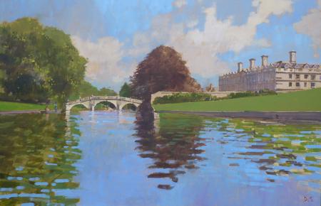 Clare Bridge and College from the River Cam, Cambridge