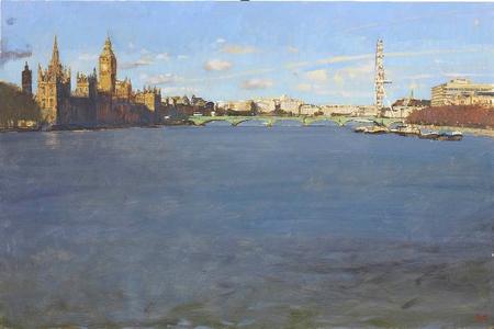 Towards Westminster, View from Lambeth Bridge