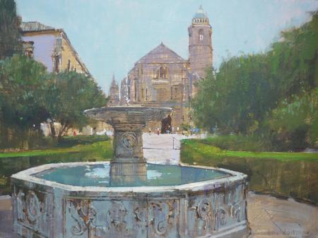 Spanish Church and Fountain