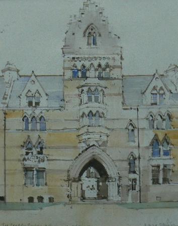 Meadow Building Portico, Christchurch College, Oxford